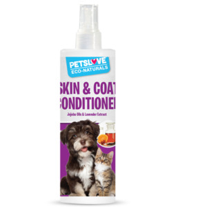 Frontpage: Natural Skin and Coat Conditioner Spray with Lavender and Jojoba Oil