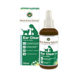 Health: Natural Animal Solutions "Ear Clear" Ear Solution for Cats & Dogs 50ml