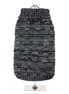 Charcoal Chunky Knitted Sweater- Large