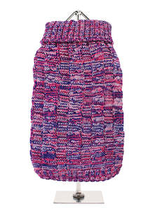 Pink Chunky Knitted Sweater- Large