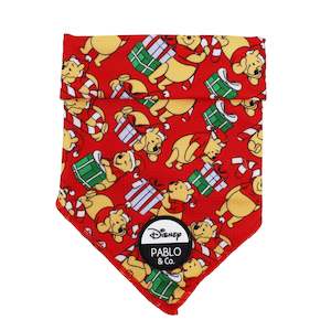 Winnie the Pooh Christmas: Dog Bandana- Medium