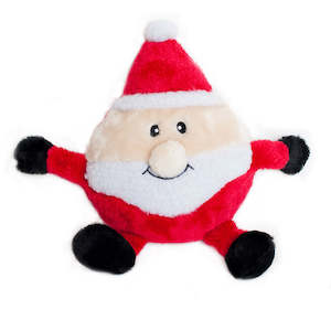 Play: Zippy Paws Christmas Brainey Plush Dog Toy - Santa