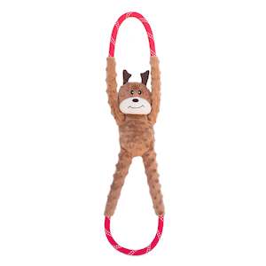 Zippy Paws - Christmas Holiday RopeTugz - Reindeer