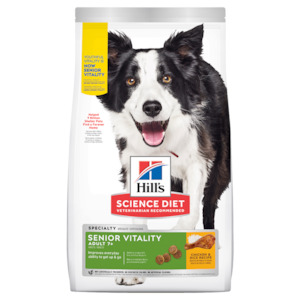 Dry Dog Food: Hill's Science Diet Senior Vitality Dry Dog Food 1.58kg