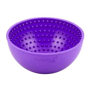 Dog Bowls And Accessories: LickiMat Wobble Slow Feeder Boredom Buster Dog Food Bowl -  Purple