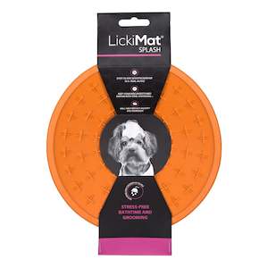 Dog Bowls And Accessories: LickiMat Splash - Orange