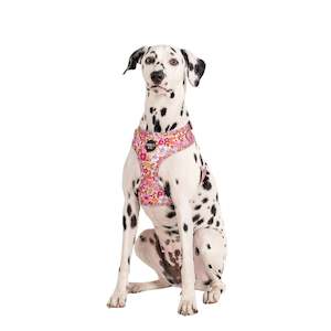 Pink Posies: Adjustable Harness- S