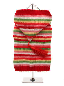 Apparel: Rainbow Sweater with Hood- Large