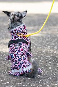 Scribbler Raincoat- Neon Leopard- 40