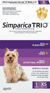 Simparica Trio XS 2.6-5kg