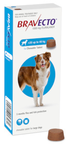 Flea And Worm Treatments: Bravecto chew tablet Large