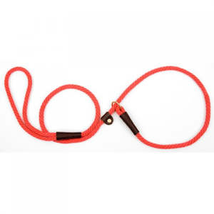 Leads Collars: Mendota  Slip Lead - Red
