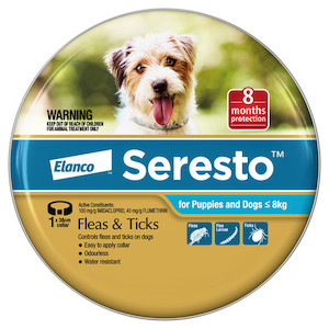 Seresto Small Dog Flea Collar (under 8kg) Jen's Pet Supplies