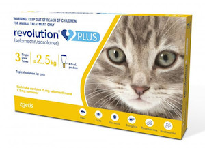 Revolution Plus 1.25-2.5kg 3 pack Jen's Pet Supplies