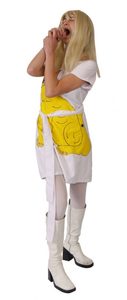 Abba Cat Yellow Minidress
