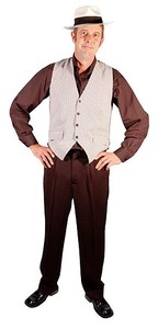 Products: 50s Guy B&W Check Waistcoat