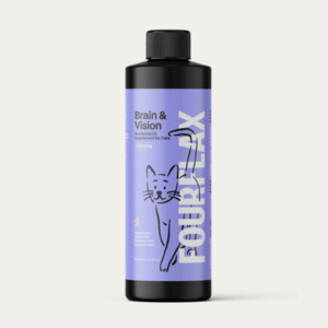 Products: Fourflax Feline Brain and Vision Oil Supplement 250ml - Petworkz