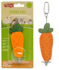 Products: Living World Nibblers Carrot on Stick Wood Chew - Petworkz