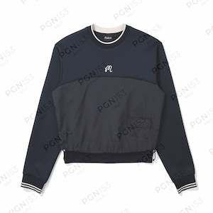 Womens: Airy Hybrid Crewneck - Navy