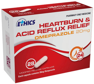 BePure: Ethics Omeprazole 20mg 28 Capsules
