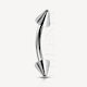 Titanium Curved Barbell with Cone