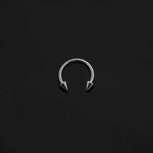 ASTM F136 Implant Grade Titanium Spike Circular Barbell Horseshoe