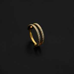 ASTM F136 Implant Grade Titanium Gold Parallel Hinged Ring Clicker