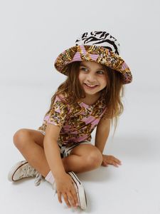 Bucket Hat - Lilac Climbing Tigers