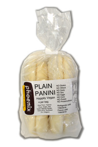 Paninis: Plain Paninis GF/DF/EF 4pp FROZEN
