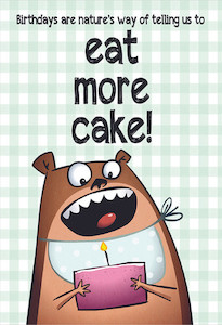 Eat more cake Phoenix GreetingCard