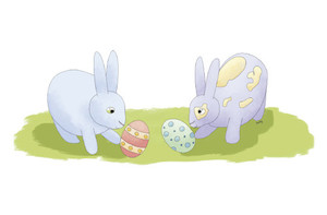 Easter Bunny Duo Phoenix GreetingCard