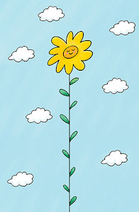 Happy Flower Phoenix GreetingCard