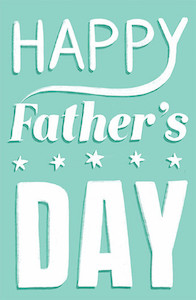 Father's Day - Aqua Phoenix GreetingCard