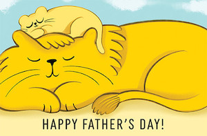 Father's Day - Lions Phoenix GreetingCard