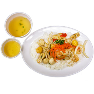 R19. Stir Fry Seafood on Rice