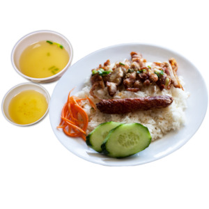 R10. Lemongrass Chicken & Sausage on Rice