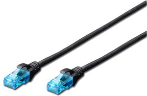 Cables - Patch & Network: Digitus UTP CAT5e Patch Lead - 3M Black
