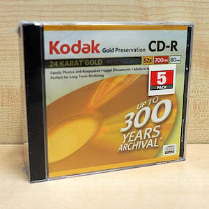 Cd Dvd Media: KODAK CD-R 80 GOLD 5PK
