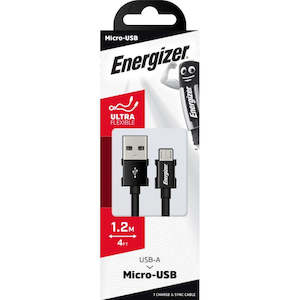 Phone Accessories: Energizer Micro-USB Cable Black 1.2 Mtr