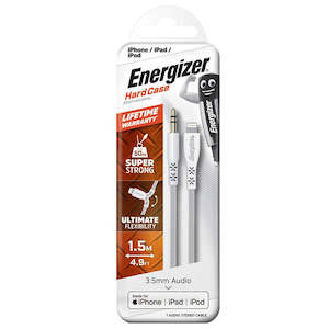 Phone Accessories: Energizer Lightning to Aux Cable MFi - C413LHWH