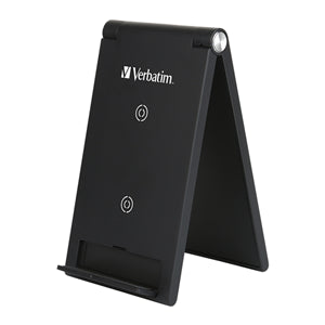 Travel Accessories: Verbatim 10W Wireless QI Charging Stand (2 Coils) - Black