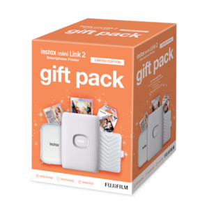 Instant Cameras Accessories: Fujifilm Instax Link2 Ltd Edition PK White