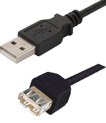 Cables Usb Firewire: Digitus USB 2.0 Type A (M) to USB Type A (F) 1.8m Extension Cable