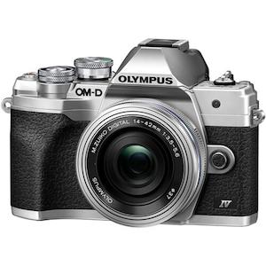 Digital Slr M Less Camera: Olympus OM-D E-M10 Mark IV Silver w 14-42mm EZ Lens