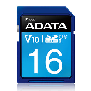 Memory Cards And Usb Memory Cards: ADATA Premier UHS-I SDHC Card 16GB