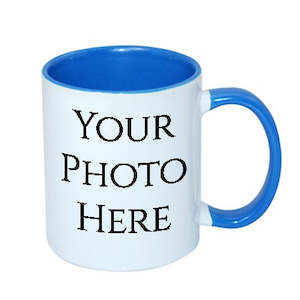 Fathers Day Ideas: 11oz Inner Coloured Mug Light Blue