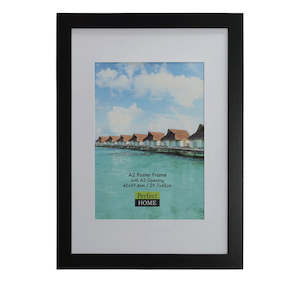 Poster Picture Frames: Brighton A2 with A3 opening black