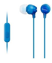 Products: Sony MDREX15APLI In Ear Headphone w/Smart Phone Control Blue