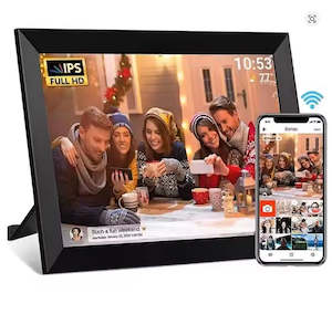 Photo Frames: Frameo Memory Picture Frame 10.1 Inch 16GB