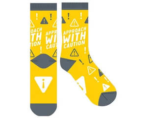 SOCK FF GLOW APPROACH WITH CAUTION